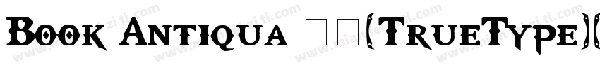 Book Antiqua 常规(TrueType)(西方)字体转换